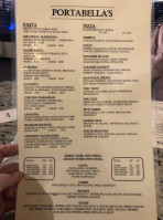 Portabella's menu