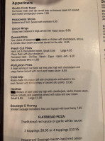 Grotto Pub menu