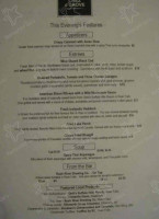 Shady Grove menu