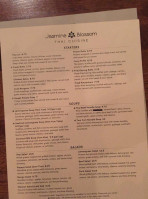 Jasmine Blossom Thai Cuisine menu
