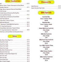 Big Sammy's Hot Dogs menu