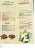 Green Bamboo menu