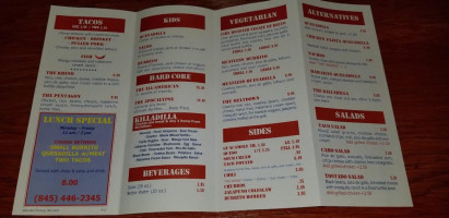 American Burrito menu