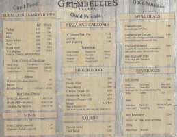 Grumbellies Eatery menu