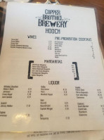 Copper Brothel Brewery menu