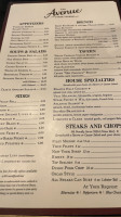 The Avenue Steak Tavern menu