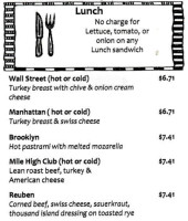 New York Bagel Cafe menu