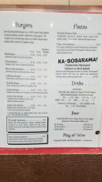 Panjo's Pizza Pasta menu