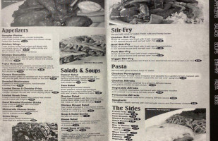 Steve’s Grill menu