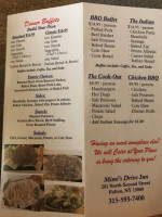 Mimi's Drive Inn menu