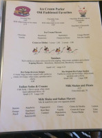 The Country Loung menu
