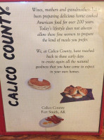 Calico County menu