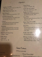 The Stonehouse Carport Lounge menu