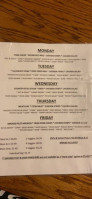 The Corner Cafe menu