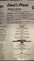 Dani's Place menu