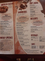 Athens Steak House menu