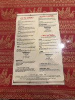 Thai Paradise menu