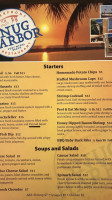 Snug Harbor Waterfront menu