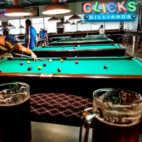 Clicks Billiards Billiards, Games, Sports, Grill food