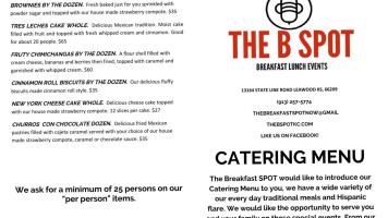 The Breakfast Spot menu