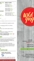 Wild Ginger Noodle menu