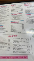 Acapulco's menu