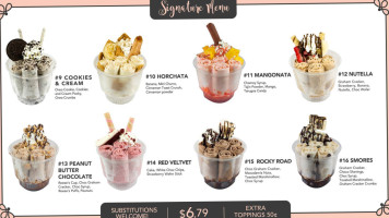 Ice Cream Chef menu