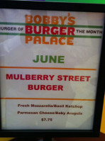 Bobby's Burger Palace menu