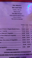 Fat Alberts menu