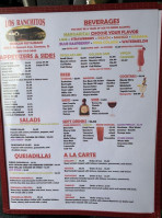 Los Ranchitos menu