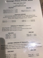 Chicago Mike's Pizza menu