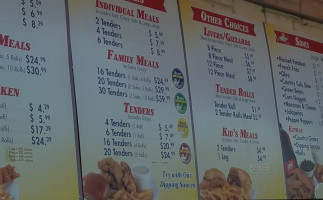 Bush's Chicken menu