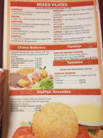 El Charro T Mexican menu