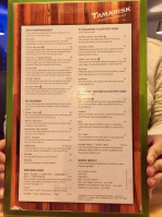 Tamarisk menu