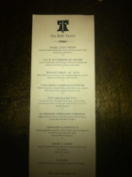 Ten Bells Tavern menu