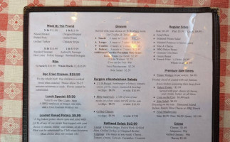 Railhead Bbq menu