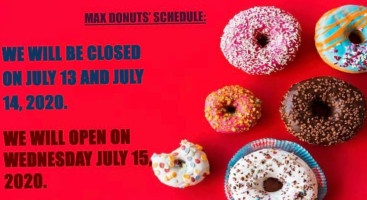 Max Donuts And Diner food