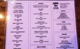 One Horse Tavern menu