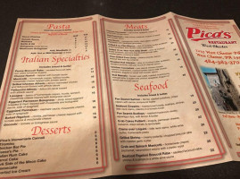 Pica's West Chester menu