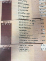 Mi Laurita menu