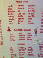 Dairy Nook menu