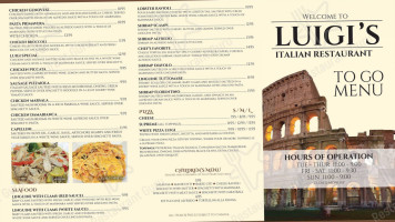 Luigi's Italian menu