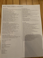 The Norbert menu