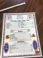 51 Diner menu