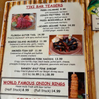 Bimini Bait Shack menu