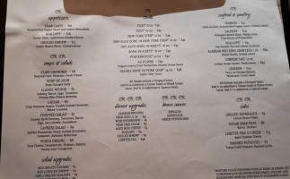 Krimmer's menu