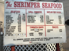 Lake City Shrimper menu