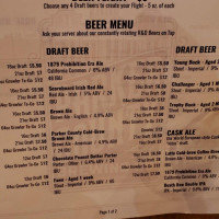 Parker County Brewing Company menu