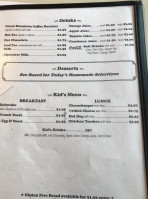 Village Restaurant menu