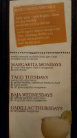 Moctezuma's Mexican Restaurant Tequila Bar menu